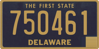 DE license plate 750461