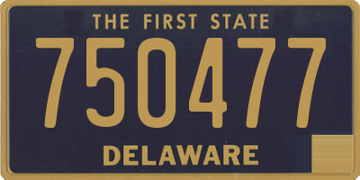 DE license plate 750477