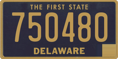 DE license plate 750480