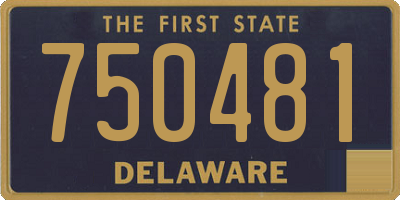DE license plate 750481