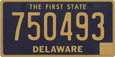 DE license plate 750493