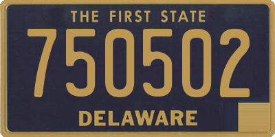 DE license plate 750502