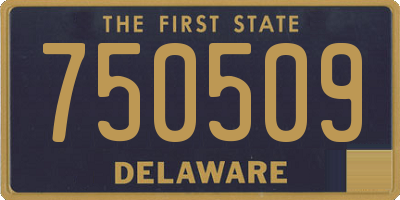 DE license plate 750509