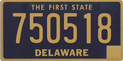 DE license plate 750518