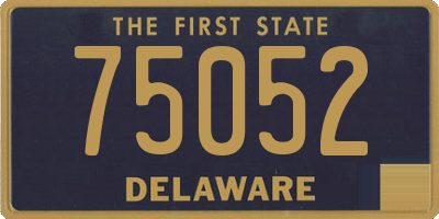 DE license plate 75052