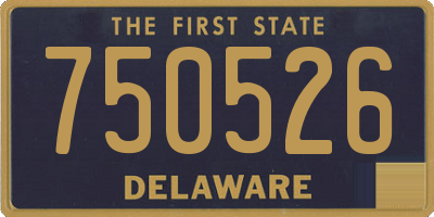 DE license plate 750526