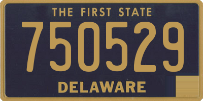 DE license plate 750529