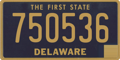 DE license plate 750536