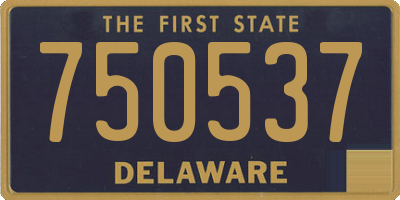 DE license plate 750537
