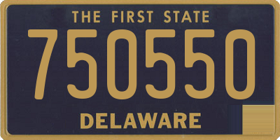 DE license plate 750550