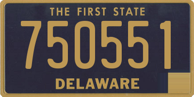DE license plate 750551