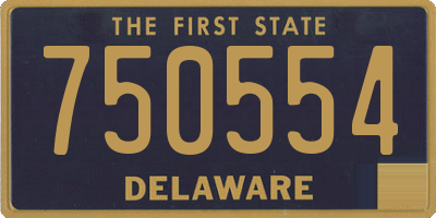 DE license plate 750554