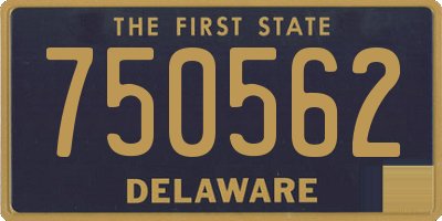 DE license plate 750562