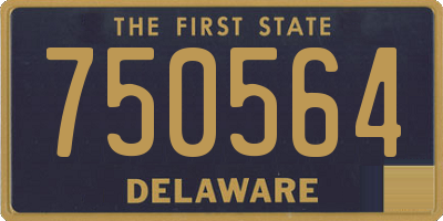 DE license plate 750564