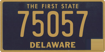 DE license plate 75057