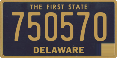 DE license plate 750570