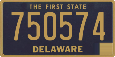 DE license plate 750574