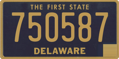 DE license plate 750587