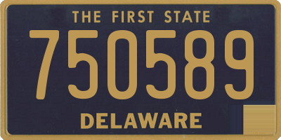 DE license plate 750589