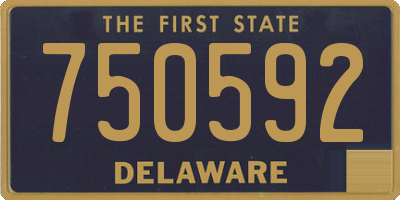 DE license plate 750592