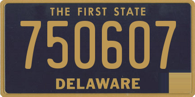 DE license plate 750607