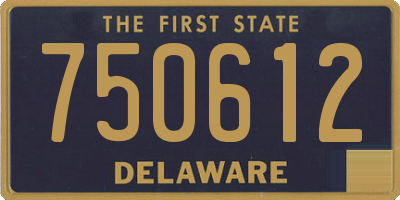 DE license plate 750612