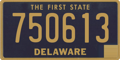 DE license plate 750613
