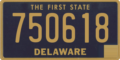 DE license plate 750618