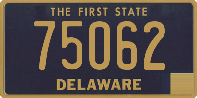 DE license plate 75062