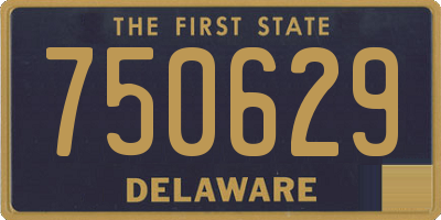 DE license plate 750629