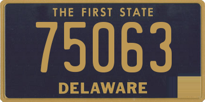 DE license plate 75063