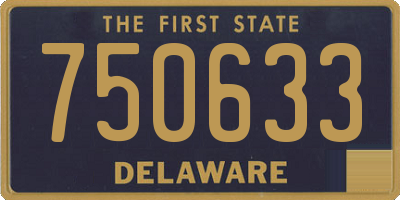 DE license plate 750633