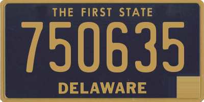 DE license plate 750635