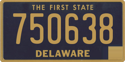 DE license plate 750638