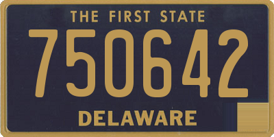 DE license plate 750642