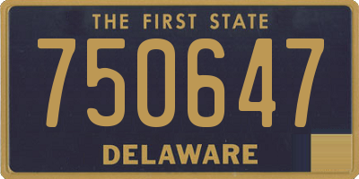 DE license plate 750647