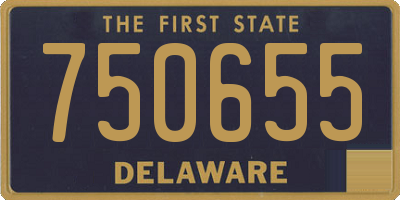DE license plate 750655