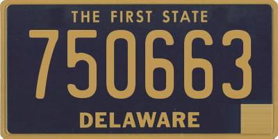 DE license plate 750663