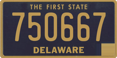 DE license plate 750667