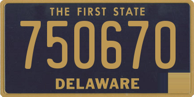 DE license plate 750670