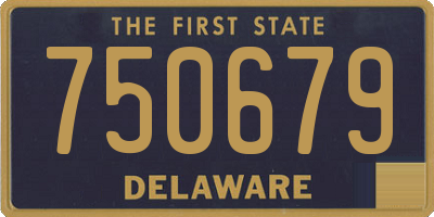 DE license plate 750679