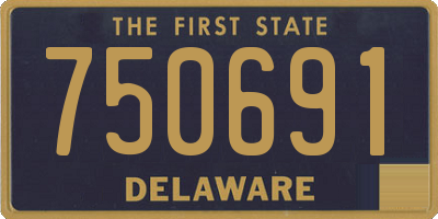 DE license plate 750691