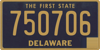 DE license plate 750706