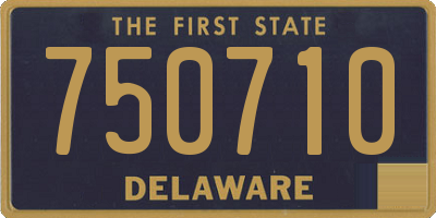 DE license plate 750710