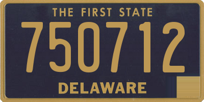 DE license plate 750712