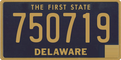 DE license plate 750719
