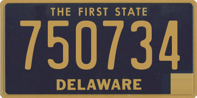 DE license plate 750734