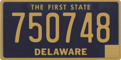 DE license plate 750748