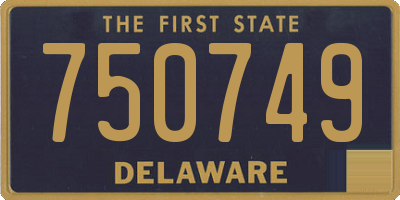 DE license plate 750749