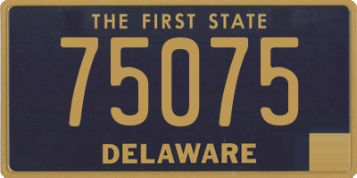 DE license plate 75075